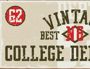 VINTAGE COLLEGE DEPT_worn font