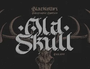 Old Skull font