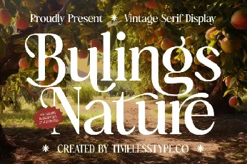 Bulings Nature Serif font