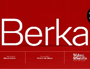 Berka font