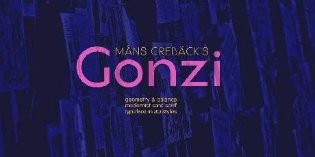 Gonzi Condensed PERSONAL USE font