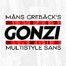 Gonzi Condensed PERSONAL USE font