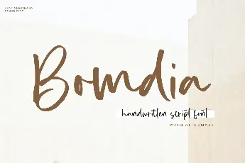 Bomdia font