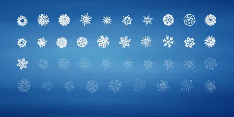 Paper Snowflakes font