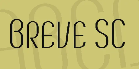 Breve SC font