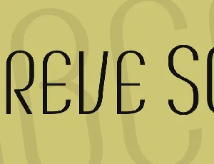 Breve SC font