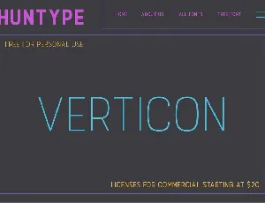 Verticon font