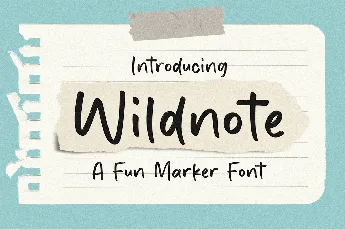 Wildnote font