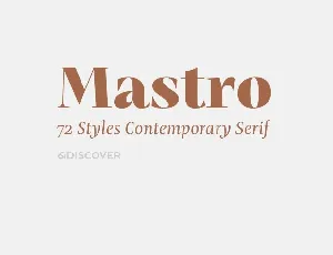 Mastro Family font