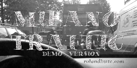 Milano Traffic Demo font