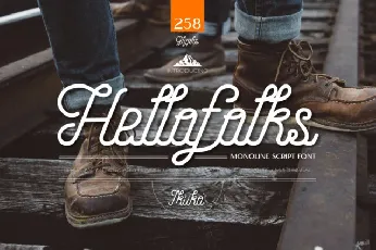 Hellofolks Typeface font