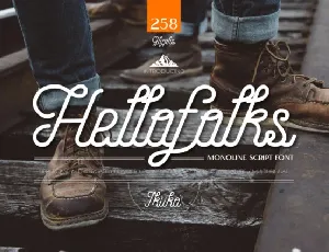 Hellofolks Typeface font