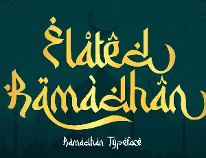 Elated Ramadhan font