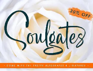 Soulgates Script font