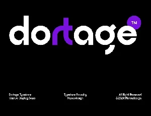 Dortage font