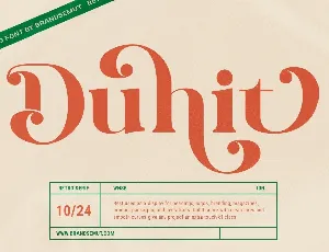 Duhit font