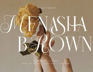 Menasha Brown font