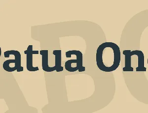 Patua One font