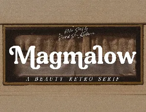 Magmalow font