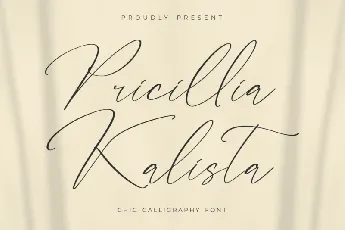 Pricillia Kalista font