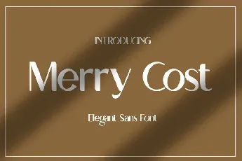 Merry Cost font