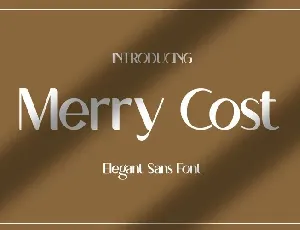 Merry Cost font