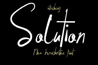 Solution font