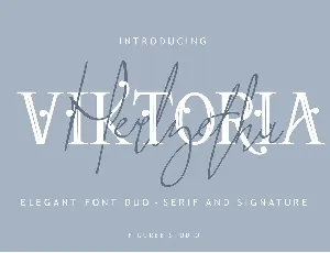 Viktoria Elegant Duo font