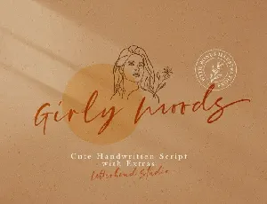 Girly Moods Script font