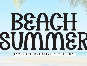 Beach Summer Display font