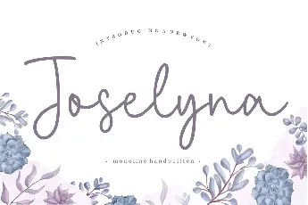 Joselyna Script font