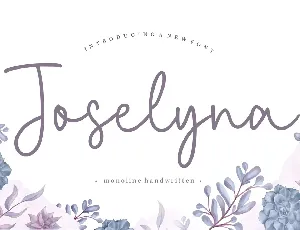 Joselyna Script font