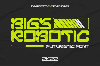 Bigs Robotic font