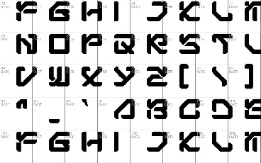 Bigs Robotic font