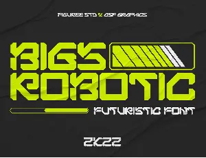 Bigs Robotic font