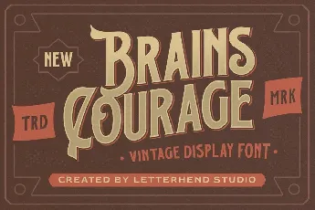 Brains Courage font