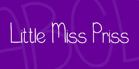 Little Miss Priss font