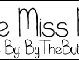 Little Miss Priss font