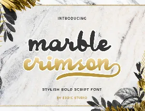 Marble Crimson font