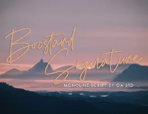 Boostard Signature font