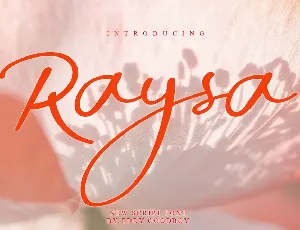 Raysa font