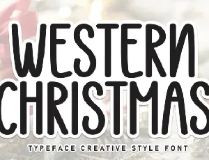 Western Christmas Script font