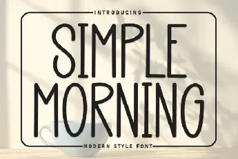 Simple Morning Display font