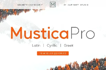 Mustica Pro font