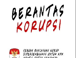 Berantas Korupsi font