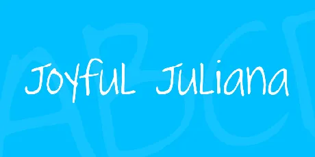 Joyful Juliana font