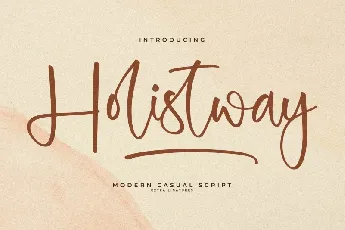 Holistway font