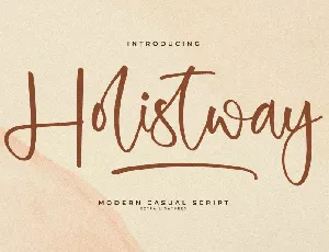 Holistway font