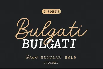 Bulgati Handwritten font