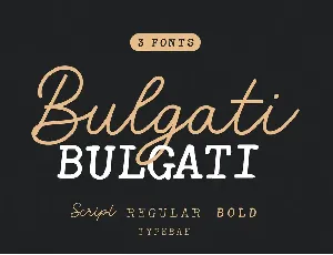 Bulgati Handwritten font